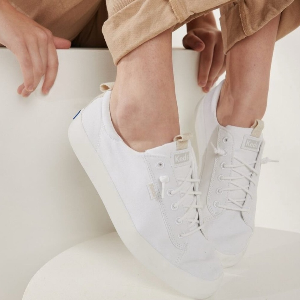 Keds Women's White Leather Sneakers